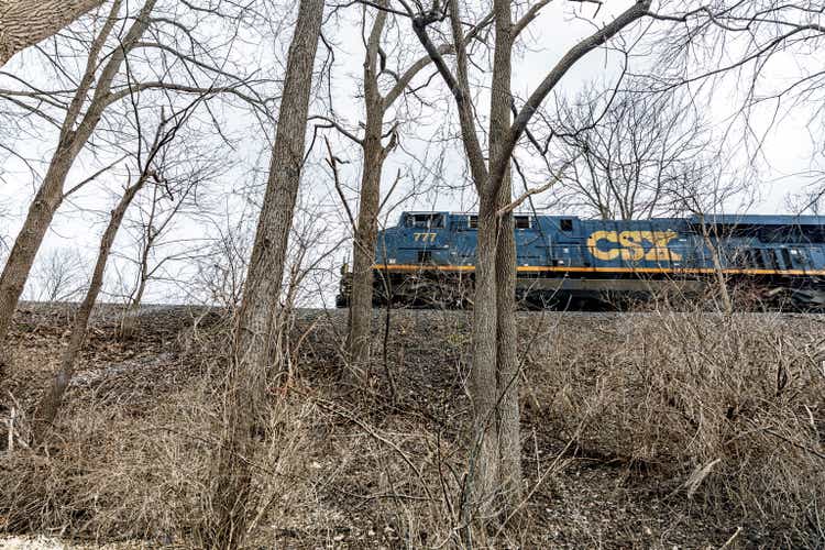 CSX Transportation Freight Train Locomotive Number 777