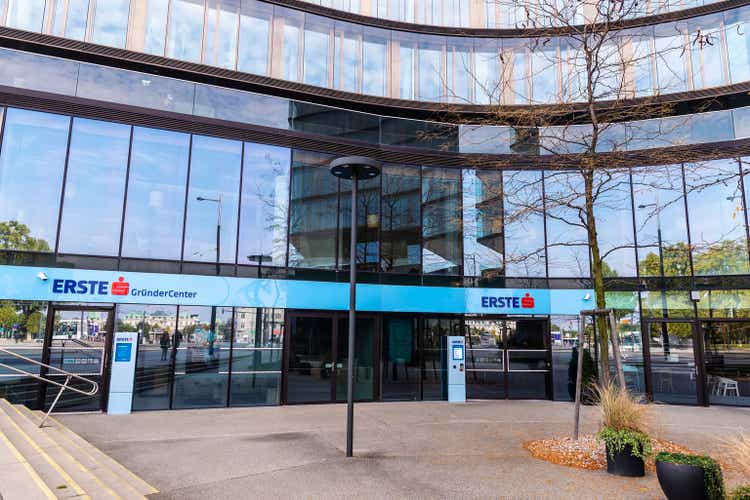 Headquarters of the Erste Group Bank AG in Vienna, Austria
