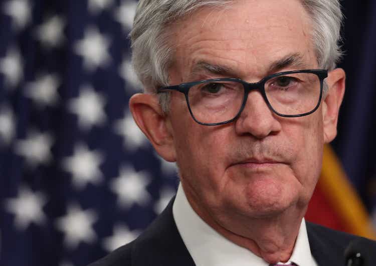The press conference was held by the chairman of the Federal Reserve, Jerome Powell