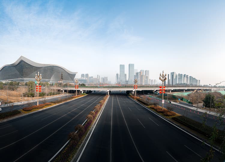 Chengdu Financial City under the sun