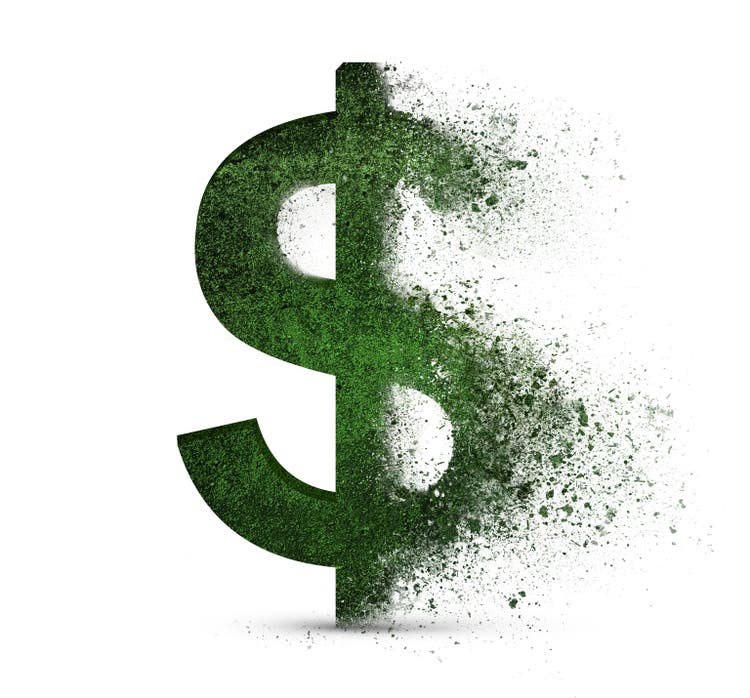 green dollar symbol