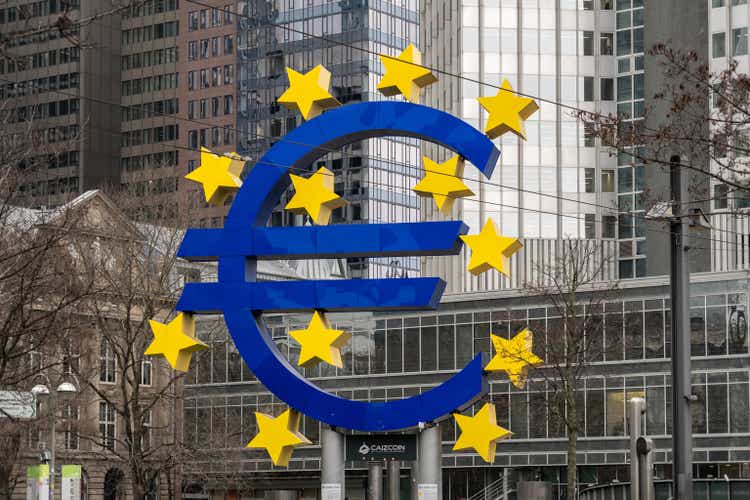 Big Euro Symbol in Frankfurt