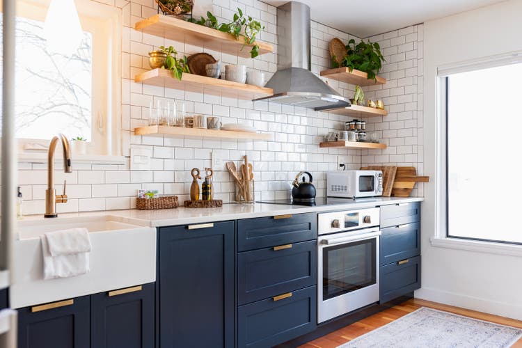 Interior of home kitchen
