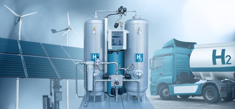 Hydrogen production from renewable energy sources and transportation.