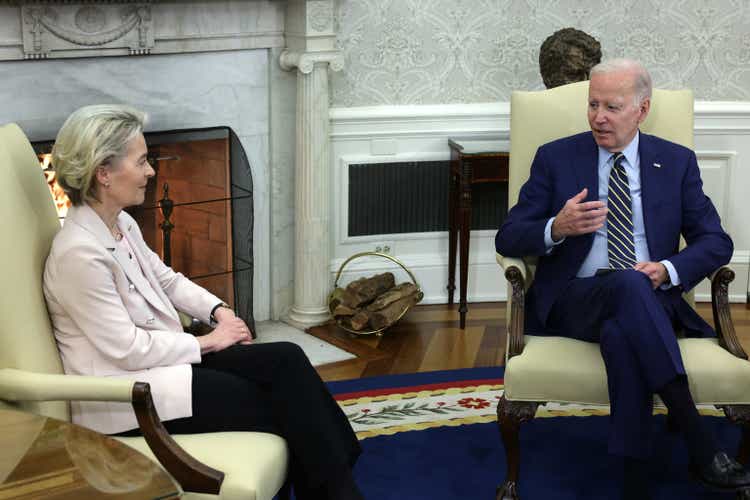 President Biden Meets With European Commission President Ursula Von Der Leyen In The Oval Office