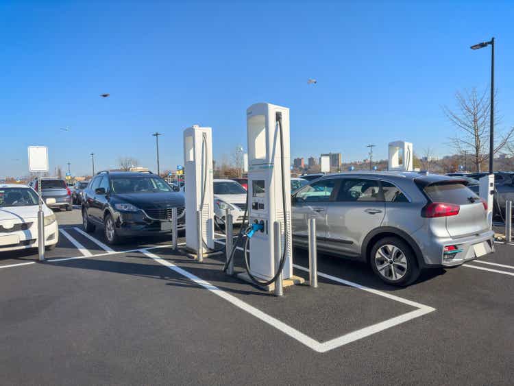 Electric car charge stations