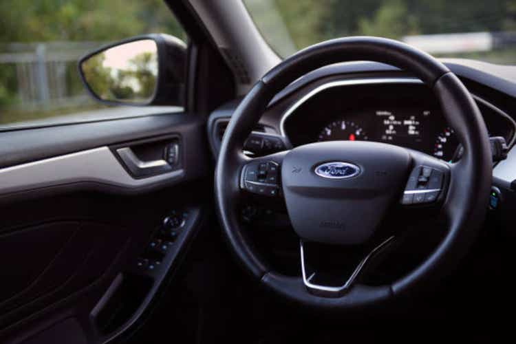 Ford Focus interior and dashboard.