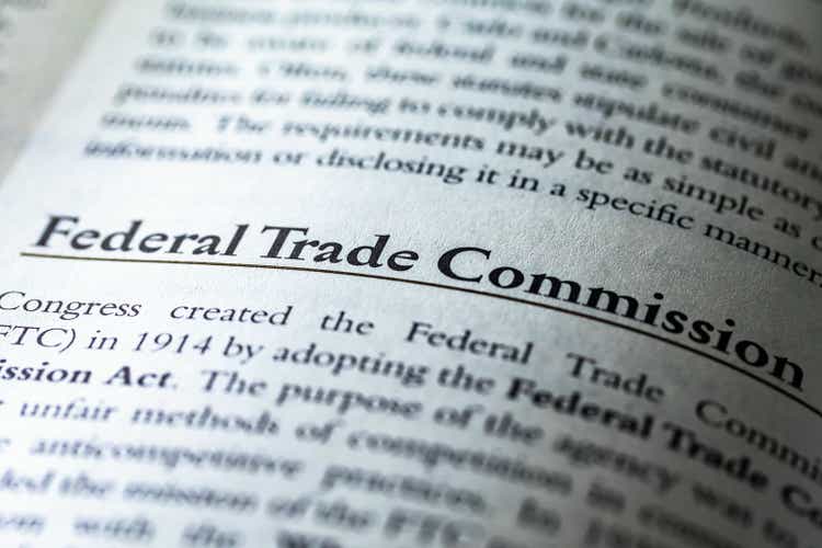 Part referring to Federal Trade Commission, FTC, written in a legal business law textbook