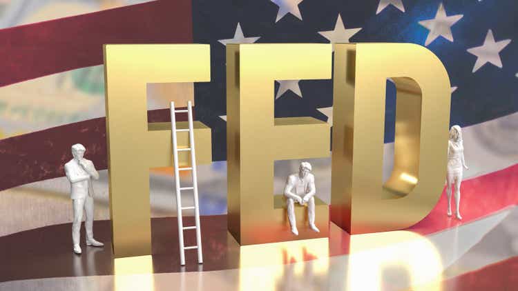 The wood tex fed and figure on Business background 3d rendering