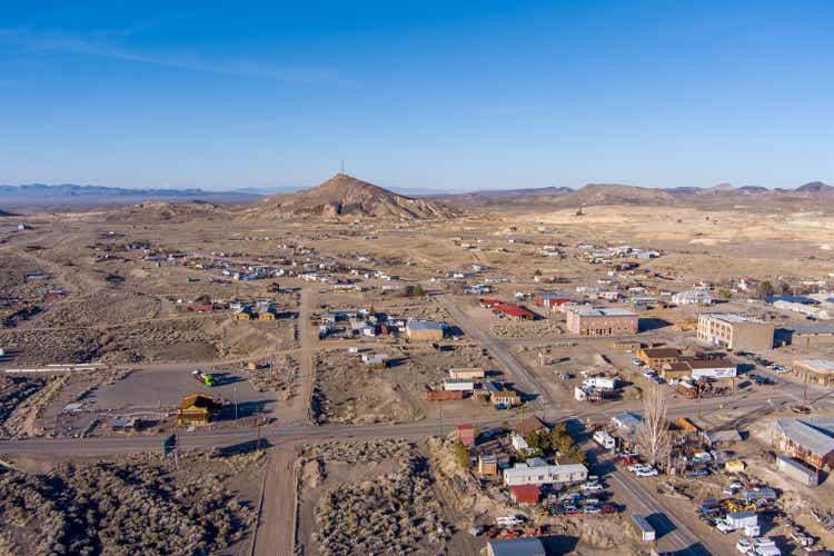 Aerial View of Goldfield Nevada