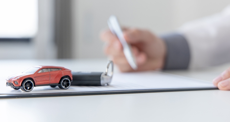 Car dealers or insurance managers cover and protect against damage