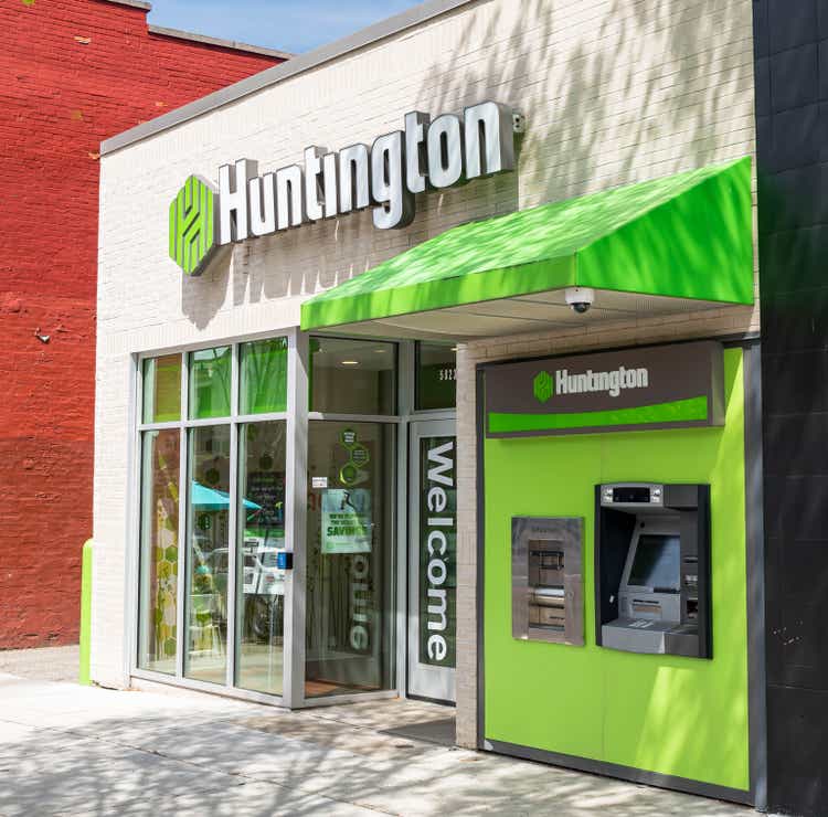 A Huntington Bank branch in Pittsburgh, Pennsylvania, USA