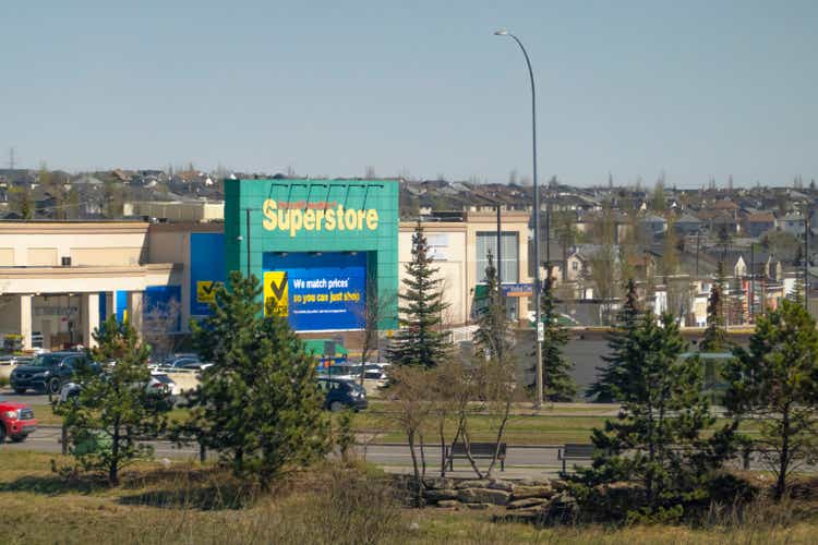 Authentic Canadian supermarket food grocery store.