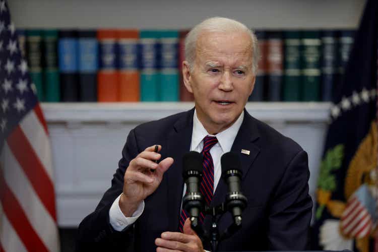 President Biden meets with congressional leaders to discuss debt limit