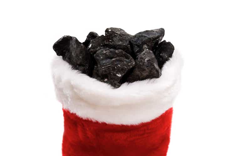 Christmas Stocking with Coal