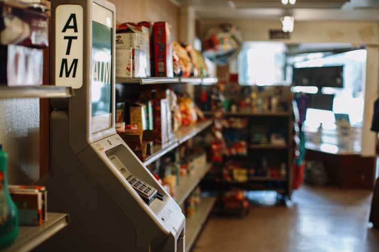 ATM machine inside the convenience store