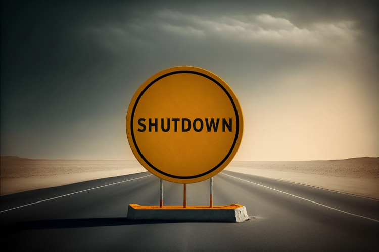 Government closure - The concept of a road mark