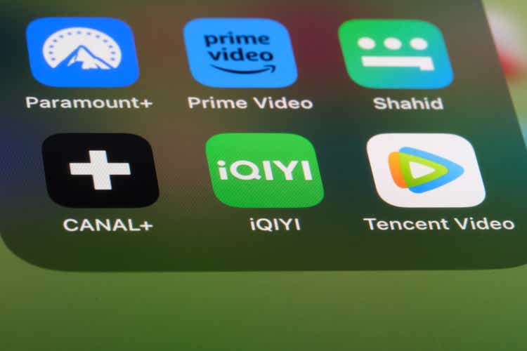 Canal+, iQIYI , Tencent Video, Amazon Prime Video, Paramount+ and Shahid app icon logo