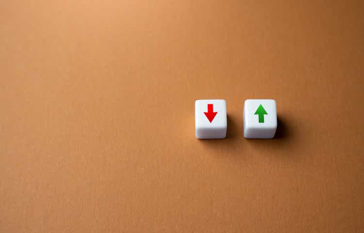 Increase and decrease.