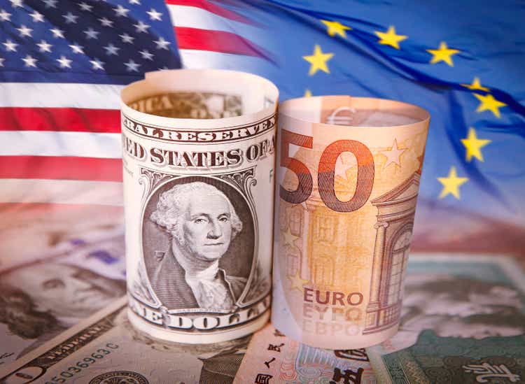 US dollar versus Euro