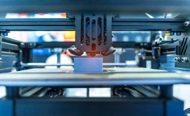 3D Printer Printing Prototypes