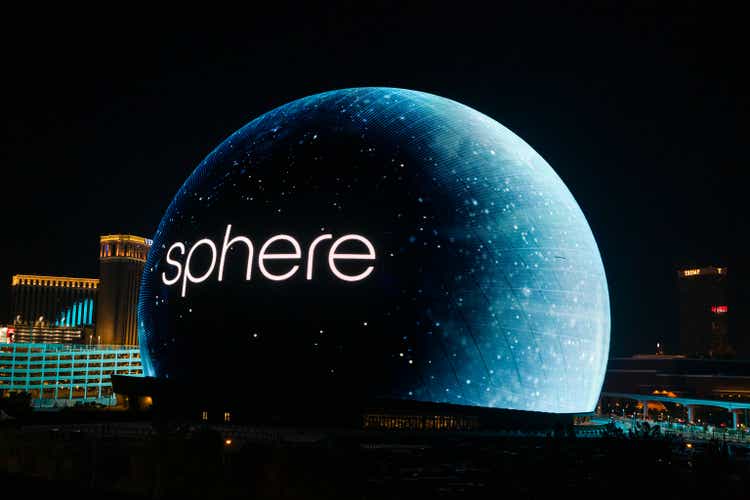 Sphere Lights Up Las Vegas Skyline For The First Time In Celebration Of Independence Day