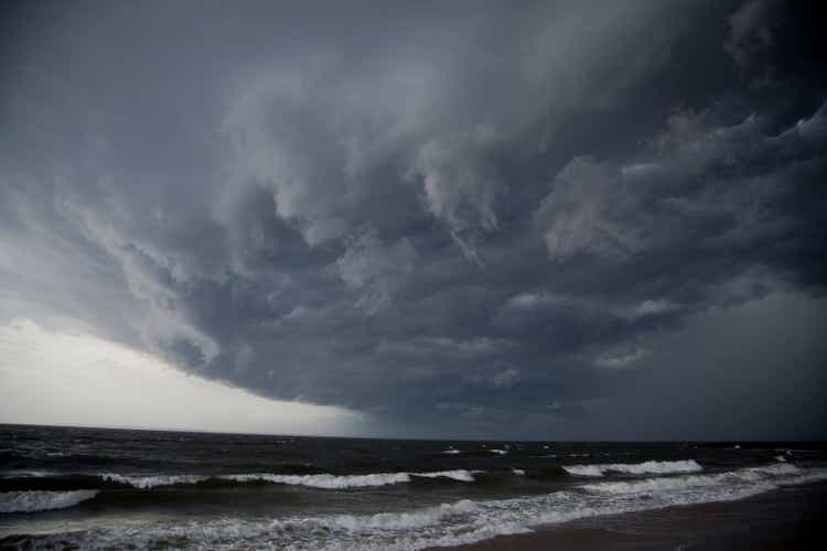 Brighton Beach Hurricane Clouds