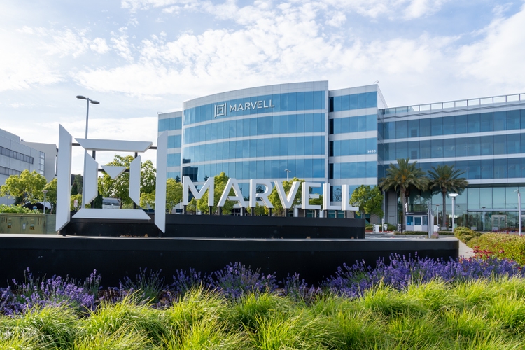Marvell Technology office building in Santa Clara, California, USA