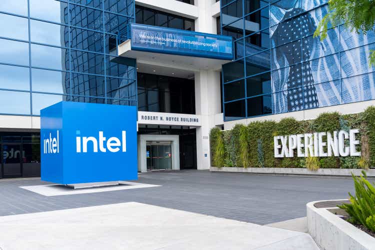 Intel headquarters in Santa Clara, California, USA