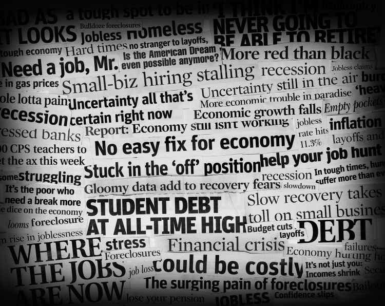 bad economic headlines 2011 collage