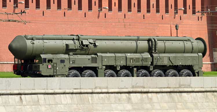 Russian nuclear missile Topol-M near the Kremlin
