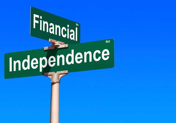 Financial Independence Street Sign