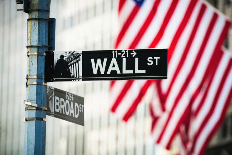 Wall Street Sign, New York City, USA