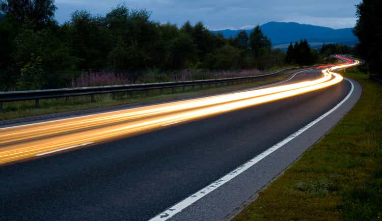 Scottish Road at Night