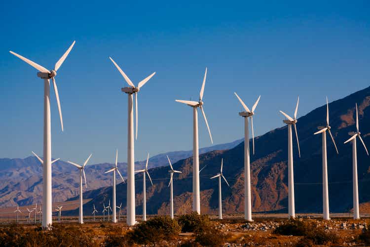 Wind turbines near Palm Springs, CA