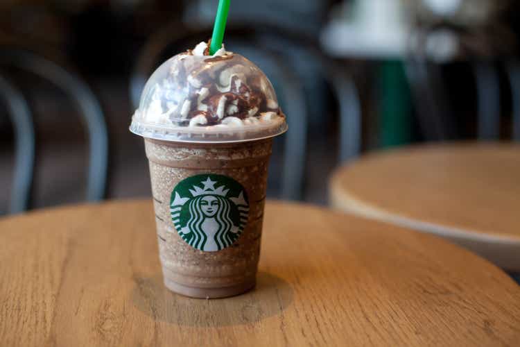 Frappuccino beverage from Starbucks Coffee