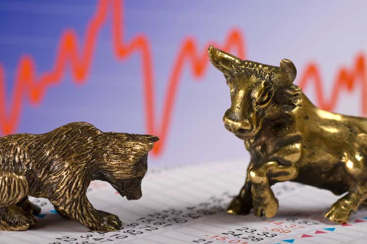 Bull and bear in stock market