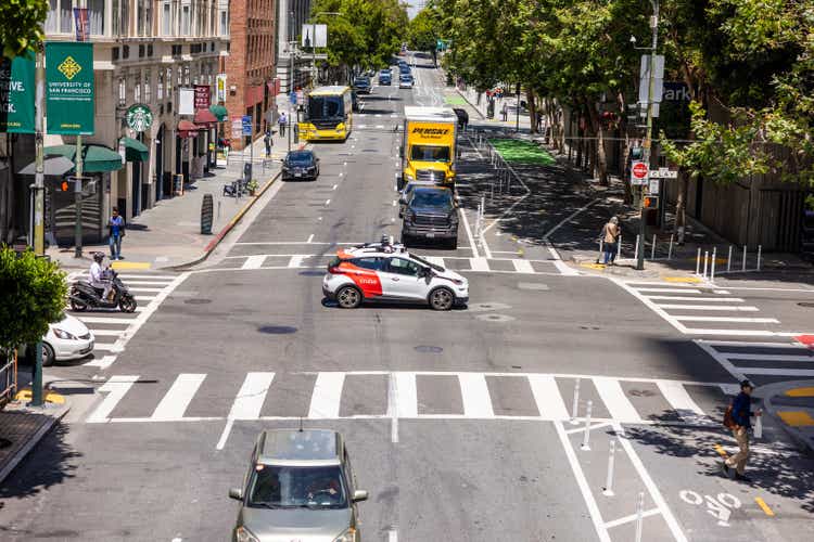 Cruise Autonomous Vehicle in San Francisco