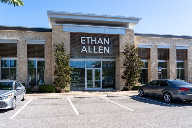 An Ethan Allen store in Sarasota, Florida, USA.
