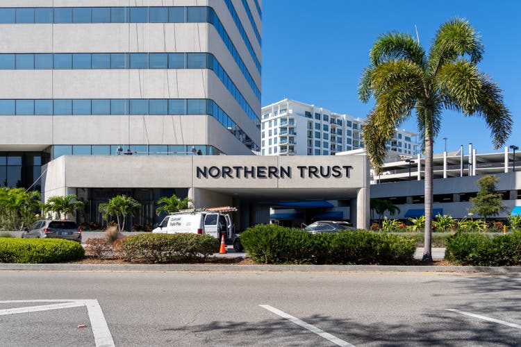 Northern Trust office building in Sarasota, Florida, USA.