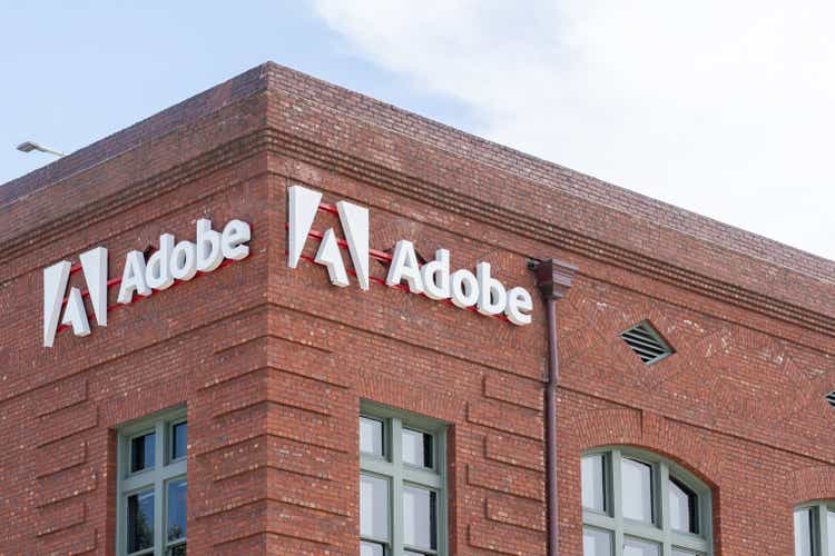 Adobe office building in San Francisco, California, USA