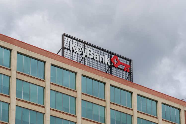 KeyBank office building in Buffalo, NY, USA.