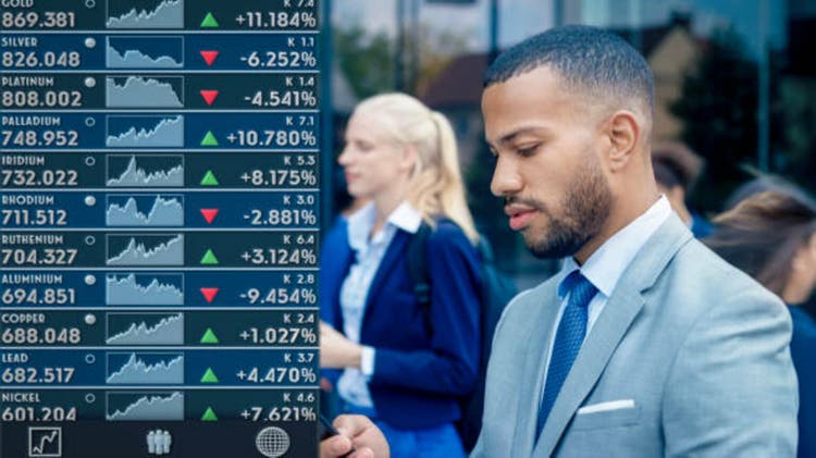 Man using smart phone