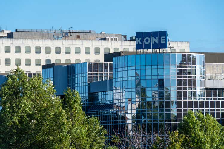 Facade of the Kone building in Asnières-sur-Seine, France