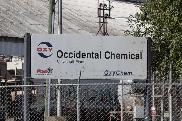 Occidental Chemical Corporation plant. Occidental Chemical manufactures chemicals including Sodium Silicate.