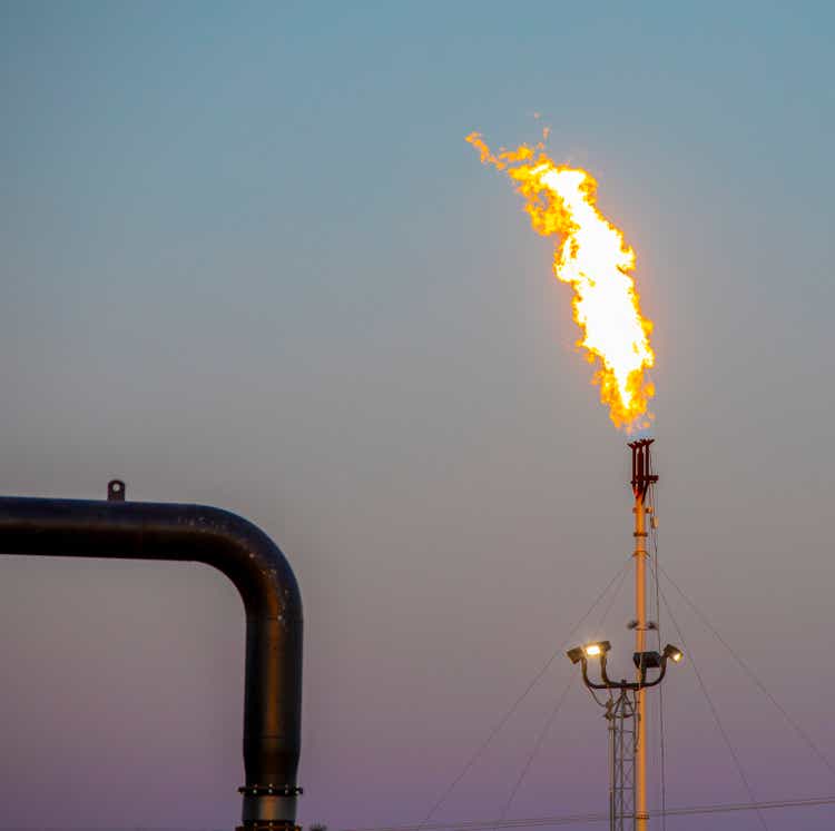 Gas flaring in the Permian Basin