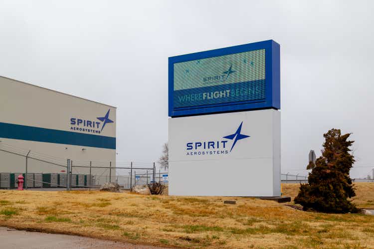 Spirit Aerosystems facility in Wichita, Kansas, USA.