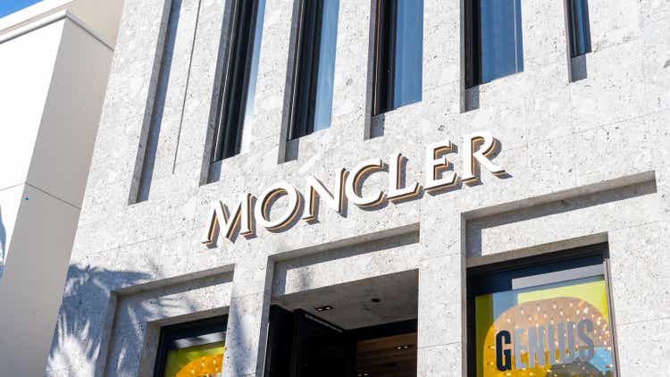 A Moncler store in Beverly Hills, CA, USA.