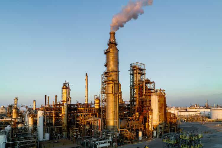 There are oil fields and refineries operating in Texas