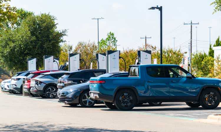 Electrify America charging station Full